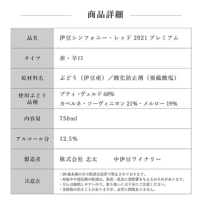 伊豆シンフォニーレッドプレミアム2021